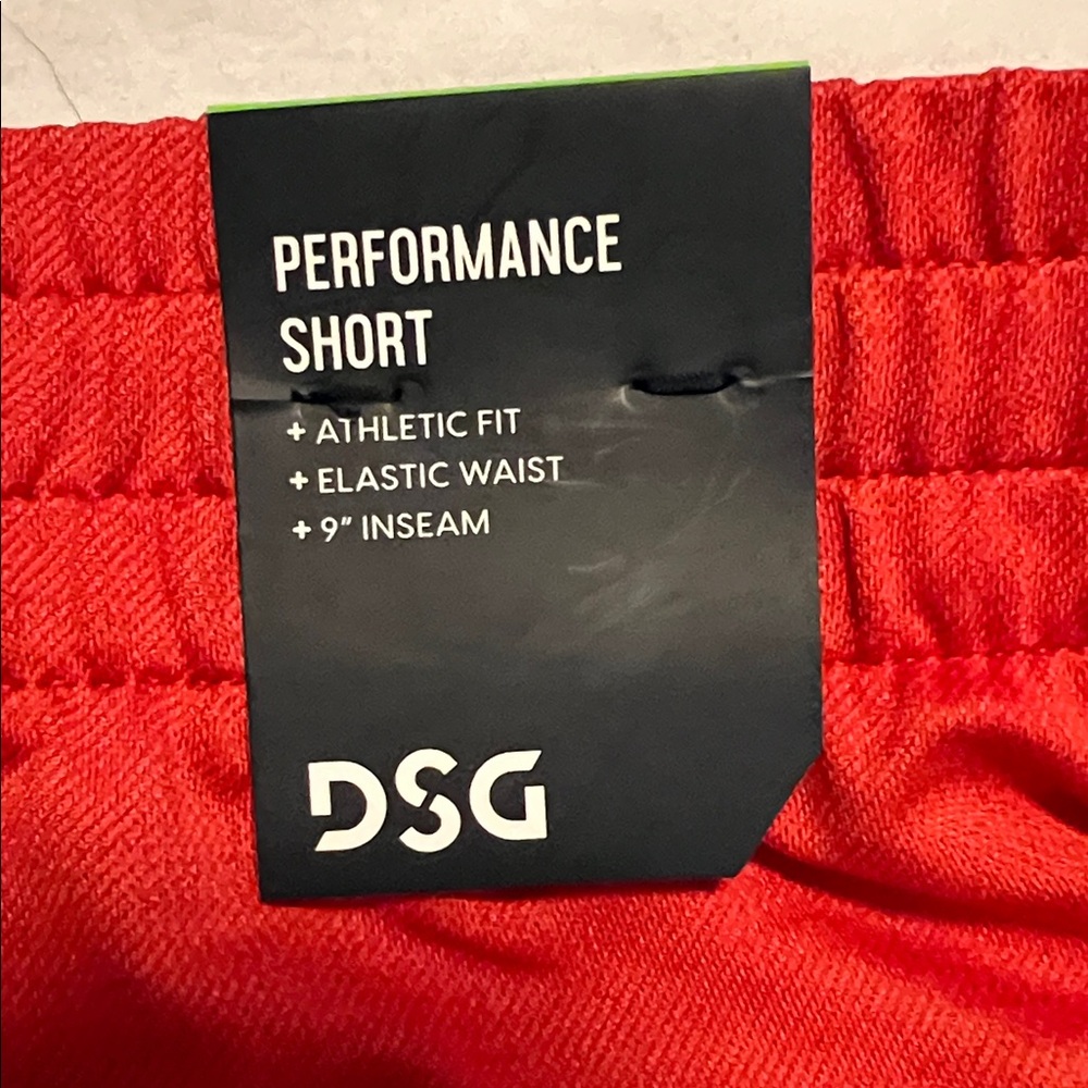 DSG Men’s Gym Athletic Shorts Size Large Bundle- Red-Navy Blue-Dark Royal-Teal - Picture 2 of 3
